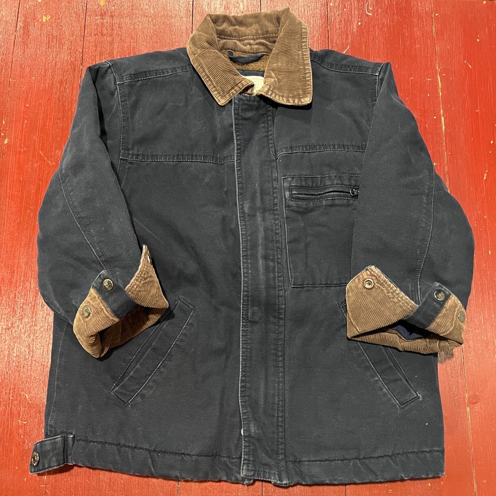 Boys Navy Barn Jacket